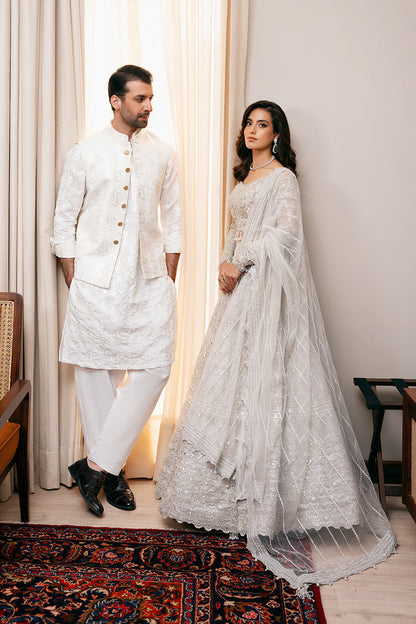 Saira Rizwan | Festive Formals 24 | LIARA-SRF-D-01 S White Net