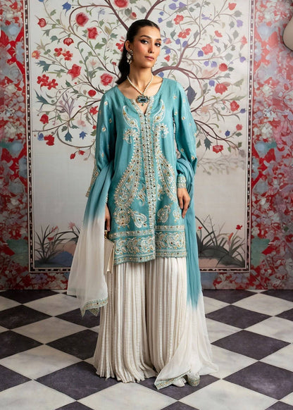 Mahgul | Echoes of Elara | Turqoise Dream - Pakistani Designer Dress - by Mahgul | Type: Ladies Clothes - 100% Original at Saira Sultan