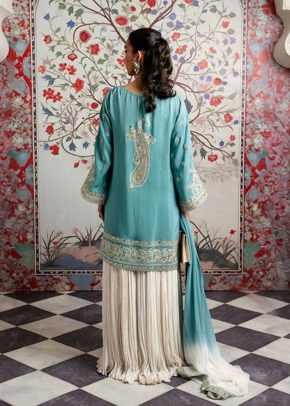 Mahgul | Echoes of Elara | Turqoise Dream - Pakistani Designer Dress - by Mahgul | Type: Ladies Clothes - 100% Original at Saira Sultan