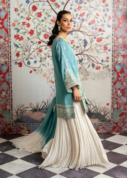 Mahgul | Echoes of Elara | Turqoise Dream - Pakistani Designer Dress - by Mahgul | Type: Ladies Clothes - 100% Original at Saira Sultan