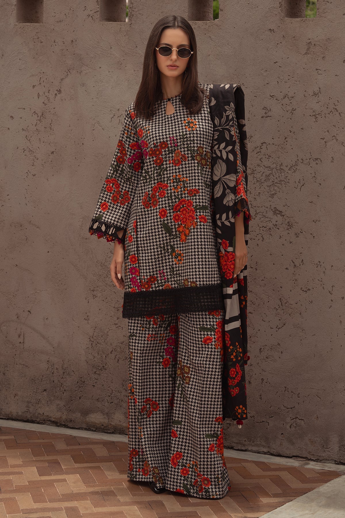 Charizma | C Prints Winter 25 | 3-PC Unstitched Printed Linen Collection CPW5-04 - Pakistani Designer Dress - by Charizma - Type : Ladies Clothes - 100% Original at Saira Sultan