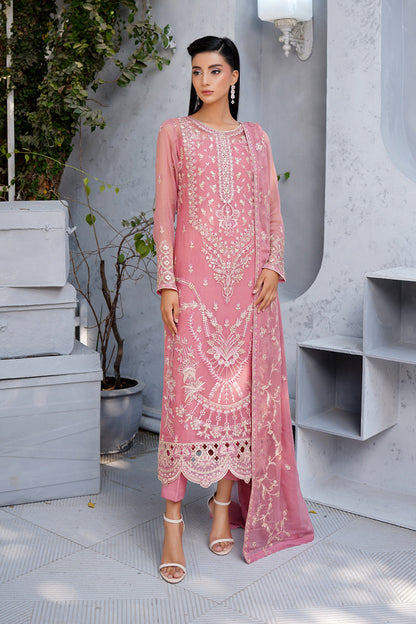 Maryams | Afsanah Luxury Chiffon | Zeba XS Rose Pink Chiffon
