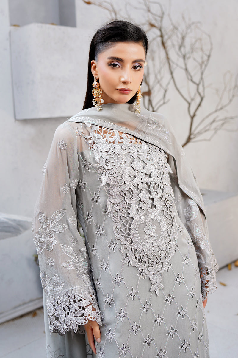 Maryams | Afsanah Luxury Chiffon | Sitara L Gray Chiffon