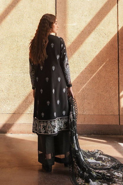 Afrozeh | Chikankari Lawn 24 | Caviar - Pakistani Designer Dress - by Afrozeh | Type: Luxury - 100% Original at Saira Sultan