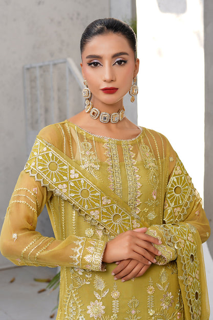 Maryams | Afsanah Luxury Chiffon | Amani L Olive Chiffon