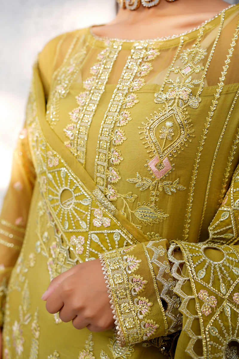 Maryams | Afsanah Luxury Chiffon | Amani M Olive Chiffon