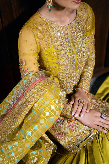 Saira Rizwan | Festive Formals 24 | SERA-SRF-D-08 L Gold Organza