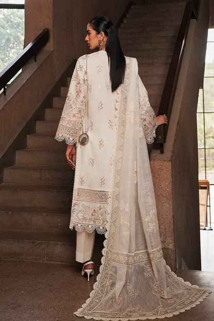 Afrozeh | Chikankari Lawn 24 | Gypsum - Pakistani Designer Dress - by Afrozeh | Type: Luxury - 100% Original at Saira Sultan