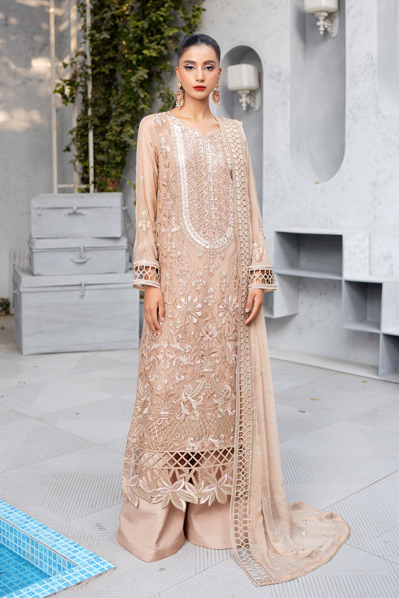 Maryams | Afsanah Luxury Chiffon | Zahra XS Coffee Chiffon