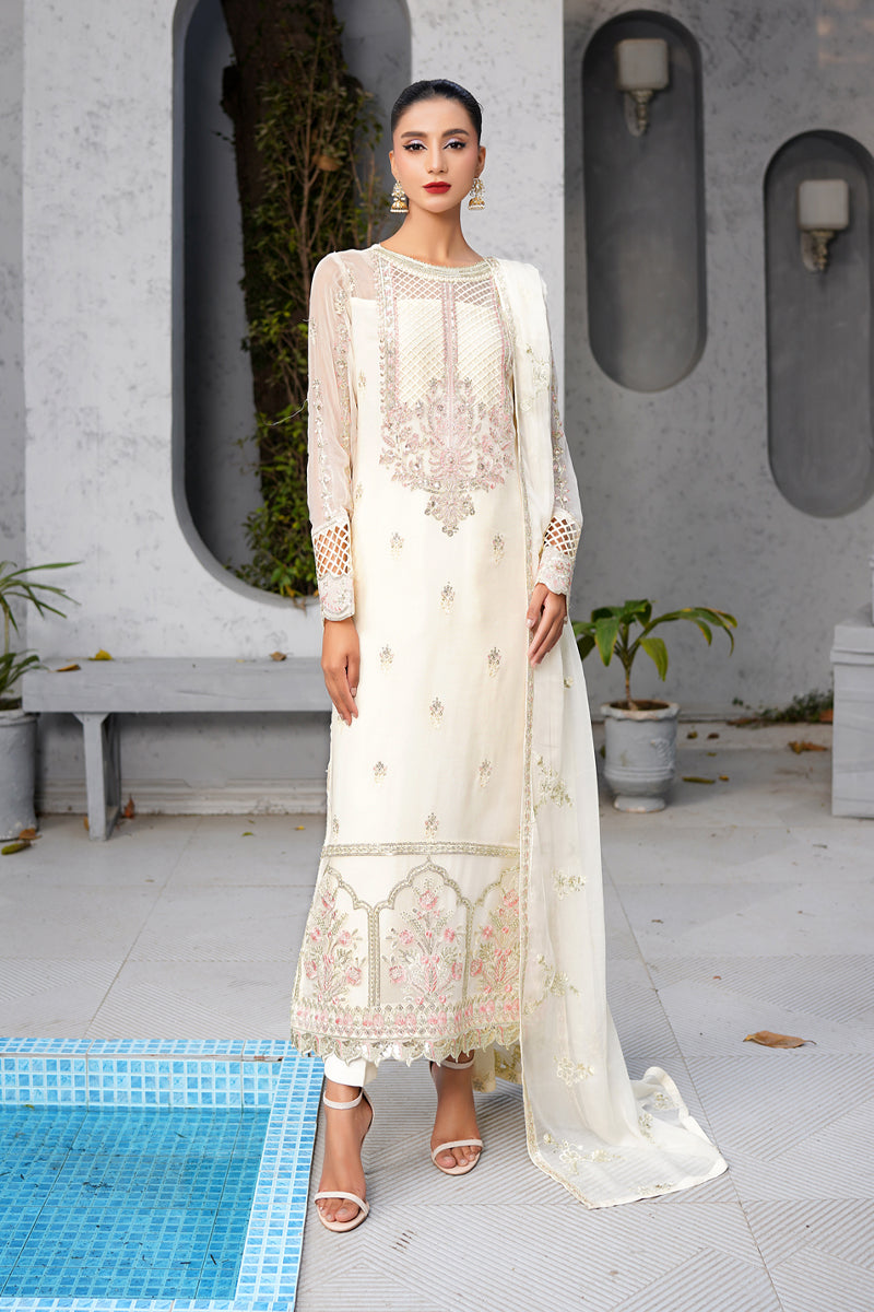 Maryams | Afsanah Luxury Chiffon | Afsana XS Ivory Chiffon