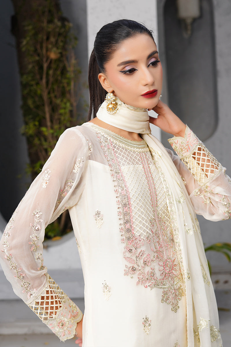 Maryams | Afsanah Luxury Chiffon | Afsana L Ivory Chiffon
