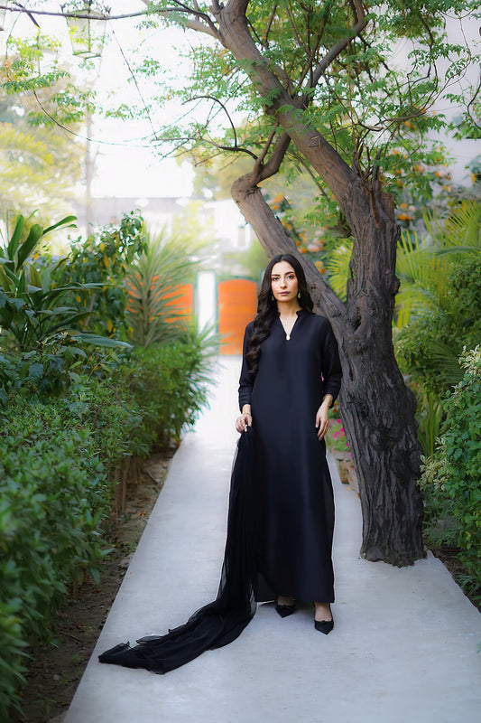 Erum Khan | Nue Pret | Midnight Enigma - Pakistani Designer Dress - by Erum Khan - Type : Ladies Clothes - 100% Original at Saira Sultan