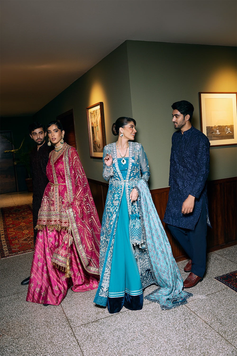 Saira Rizwan | Festive Formals 24 | ALORA-SRF-D-06 S Teal Organza