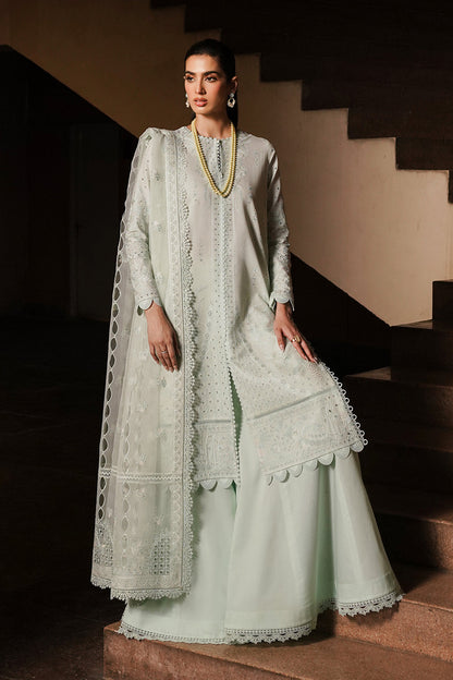 Afrozeh | Chikankari Lawn 24 | Celadon - Pakistani Designer Dress - by Afrozeh | Type: Luxury - 100% Original at Saira Sultan