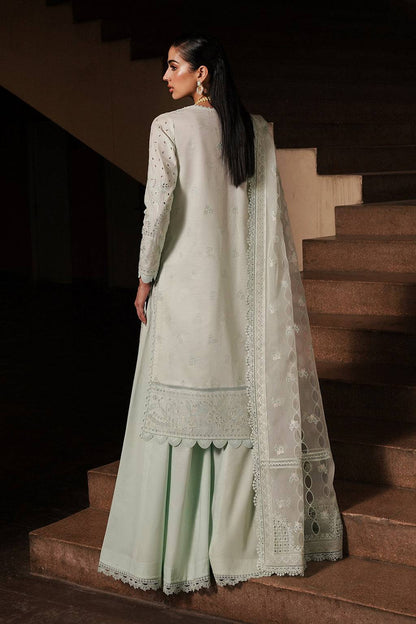 Afrozeh | Chikankari Lawn 24 | Celadon - Pakistani Designer Dress - by Afrozeh | Type: Luxury - 100% Original at Saira Sultan