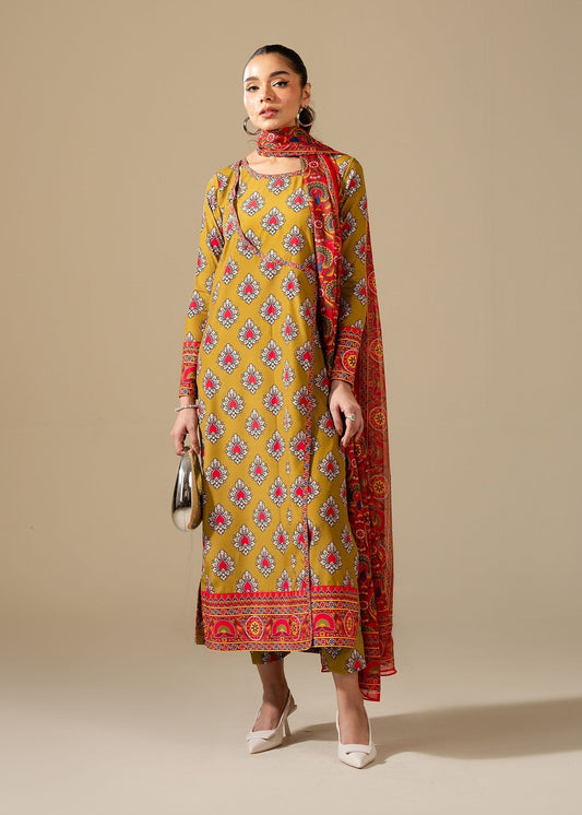 Maria Osama Khan | Retro Vol 3 | Bohra XS Mustard Grip Silk