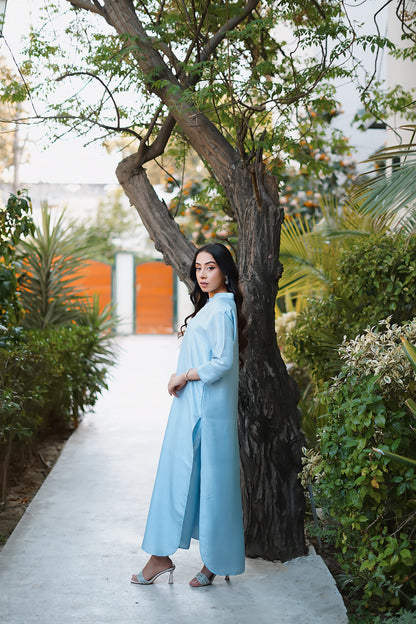 Erum Khan | Nue Pret | Serene Sky - Pakistani Designer Dress - by Erum Khan - Type : Ladies Clothes - 100% Original at Saira Sultan