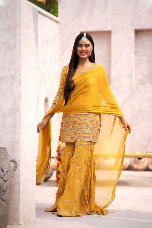 Erum Khan | Sakhiyan Formals | GENDA - Pakistani Designer Dress - by Erum Khan | Type: Formal - 100% Original at Saira Sultan