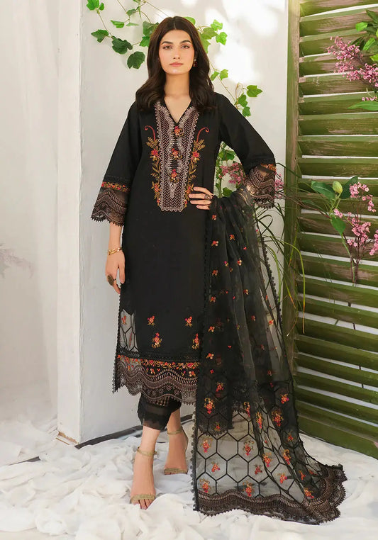 Zarqash | Belle Ame 24 | BL 007 Jardin Noir - Pakistani Designer Dress - by Zarqash | Type: Luxury - 100% Original at Saira Sultan