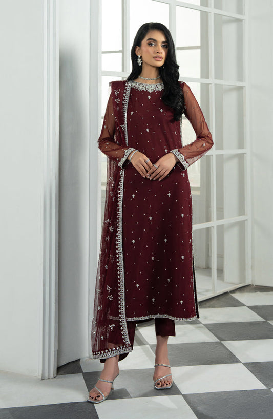 Zarif | Arzou Luxe | SOLENA XS Maroon Net