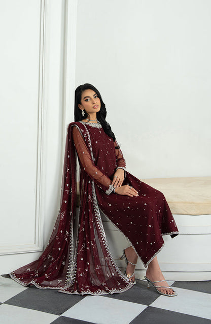Zarif | Arzou Luxe | SOLENA XL Maroon Net
