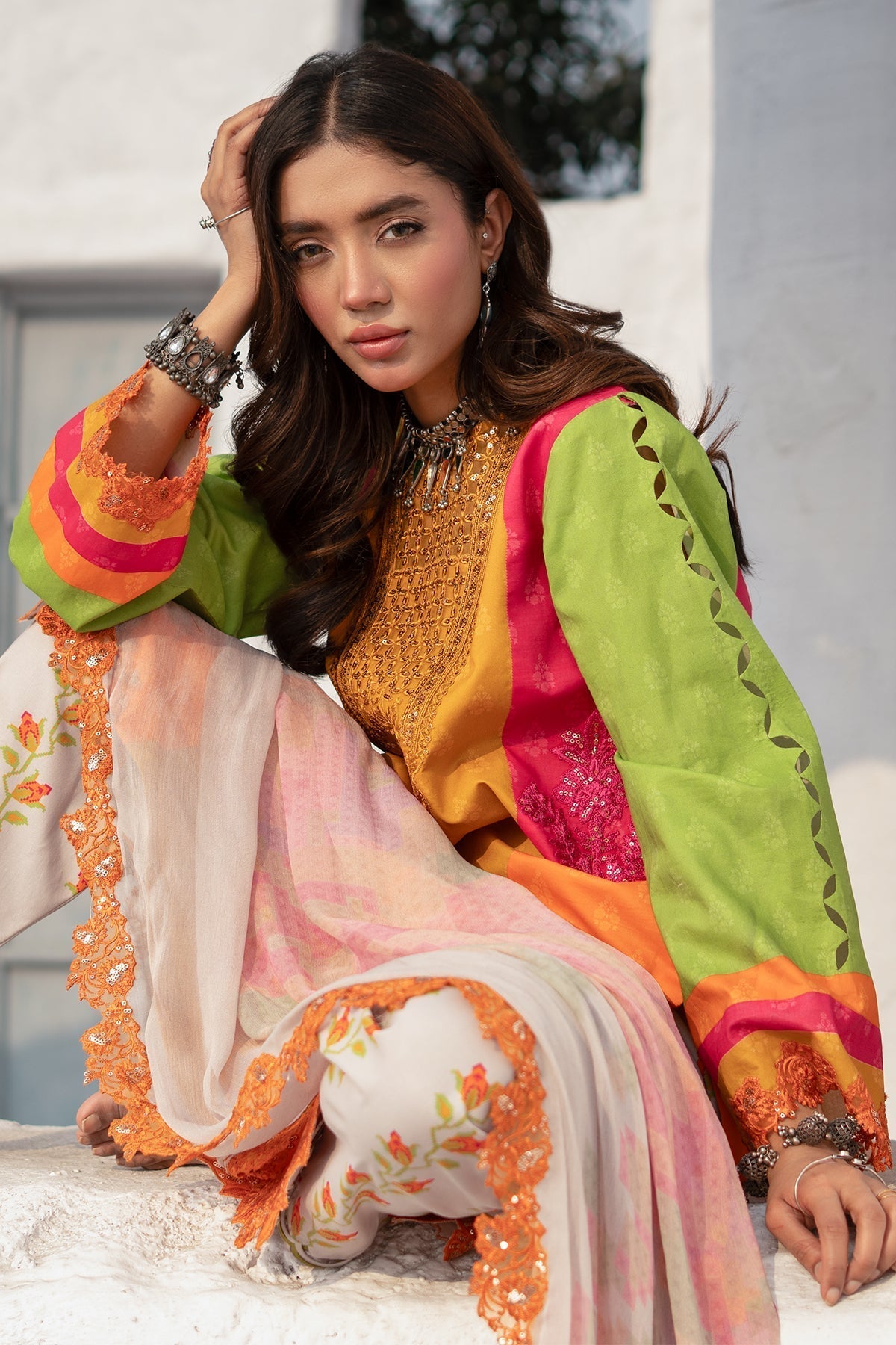 Charizma | Rangoli Lawn | CRO5-06 L Multi Lawn