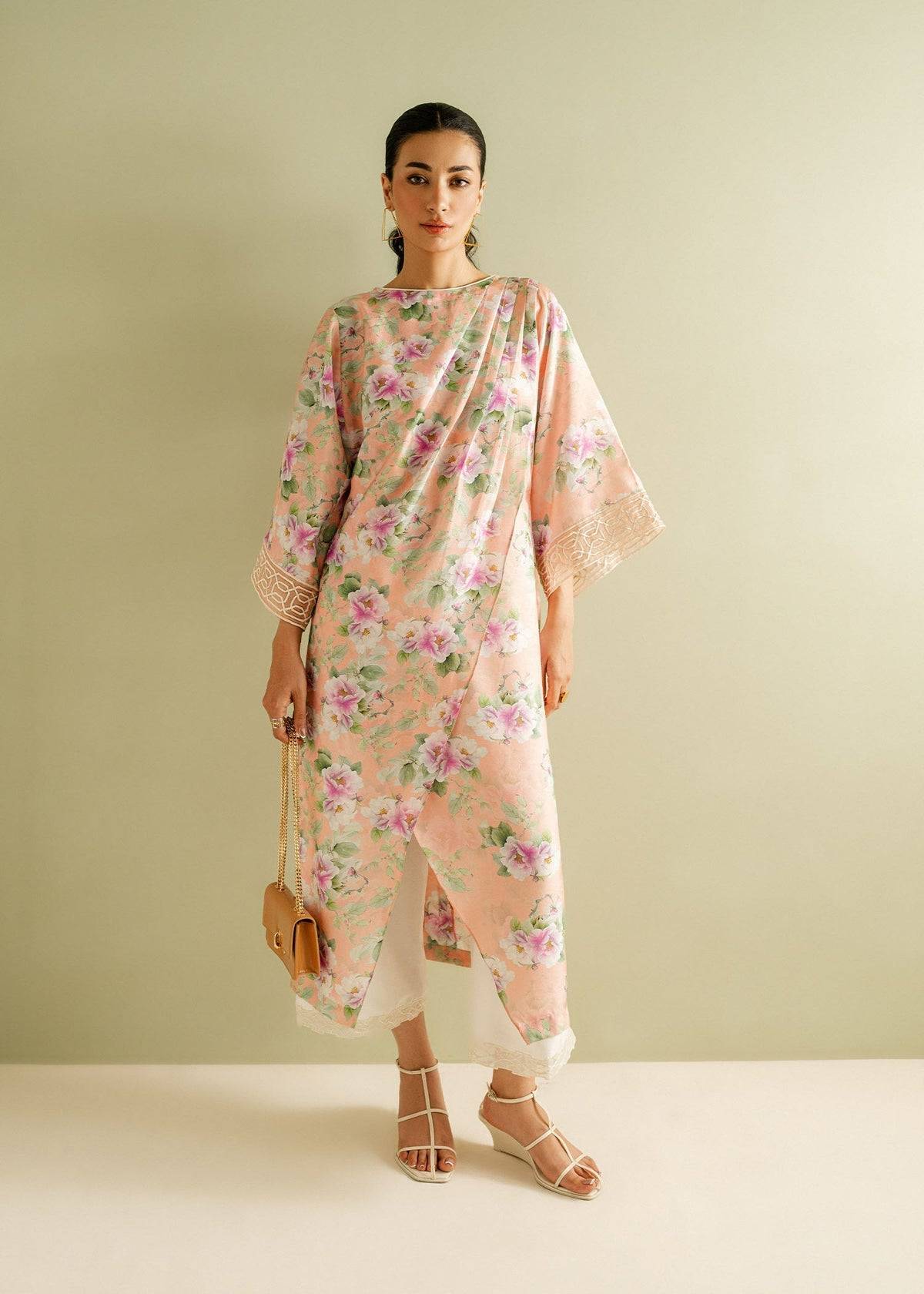 Mahgul | Ayanas Garden | Peach Dreams - Pakistani Designer Dress - by Mahgul | Type: Ladies Clothes - 100% Original at Saira Sultan