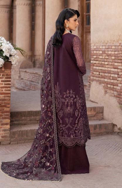 Zarif | Shehnai Luxury Wedding Edit | SEMIRA S Plum Net