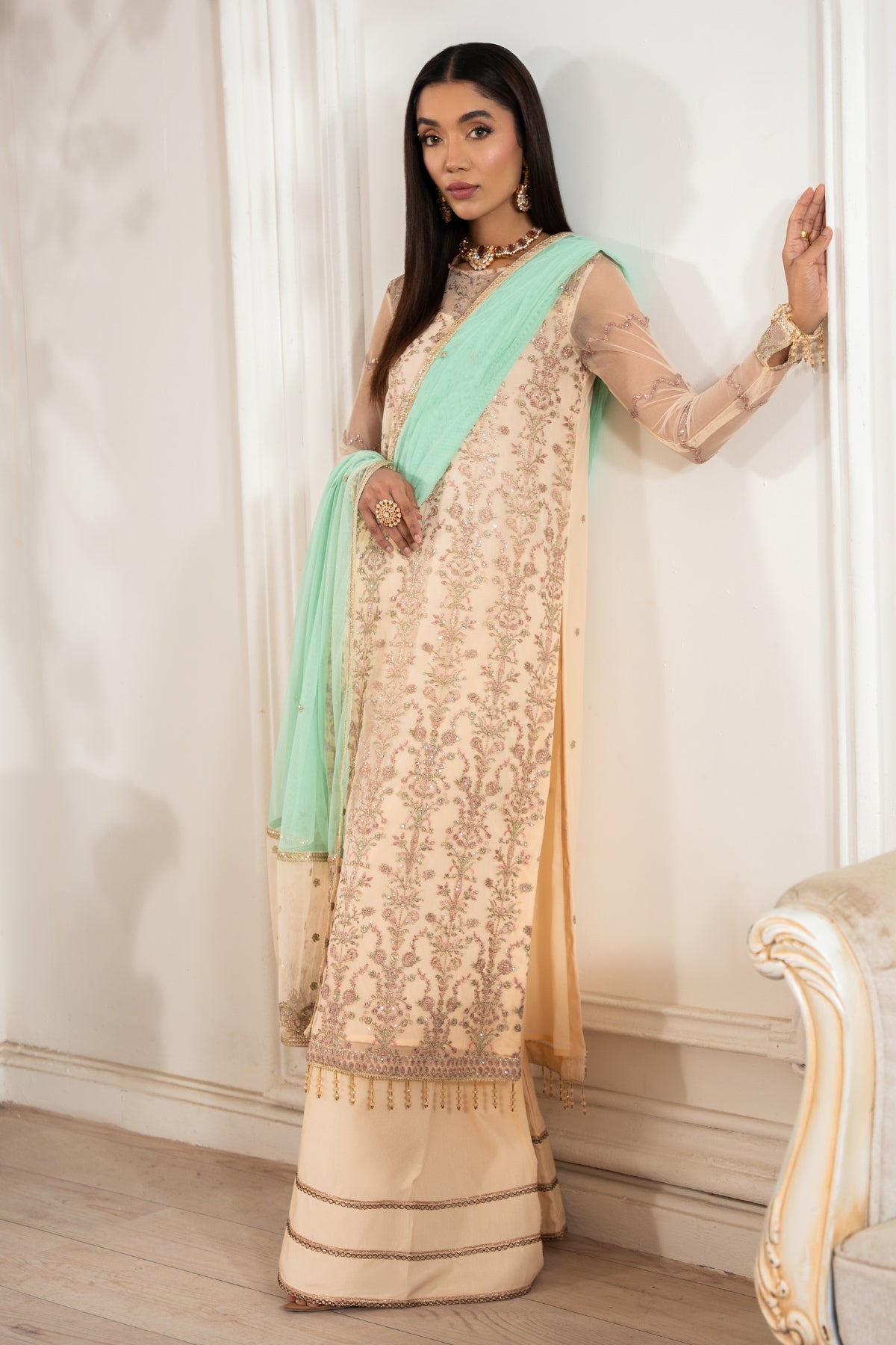 Zarif | Heer Formals | Z-05 ZORAIZ Custom Size Skin Net