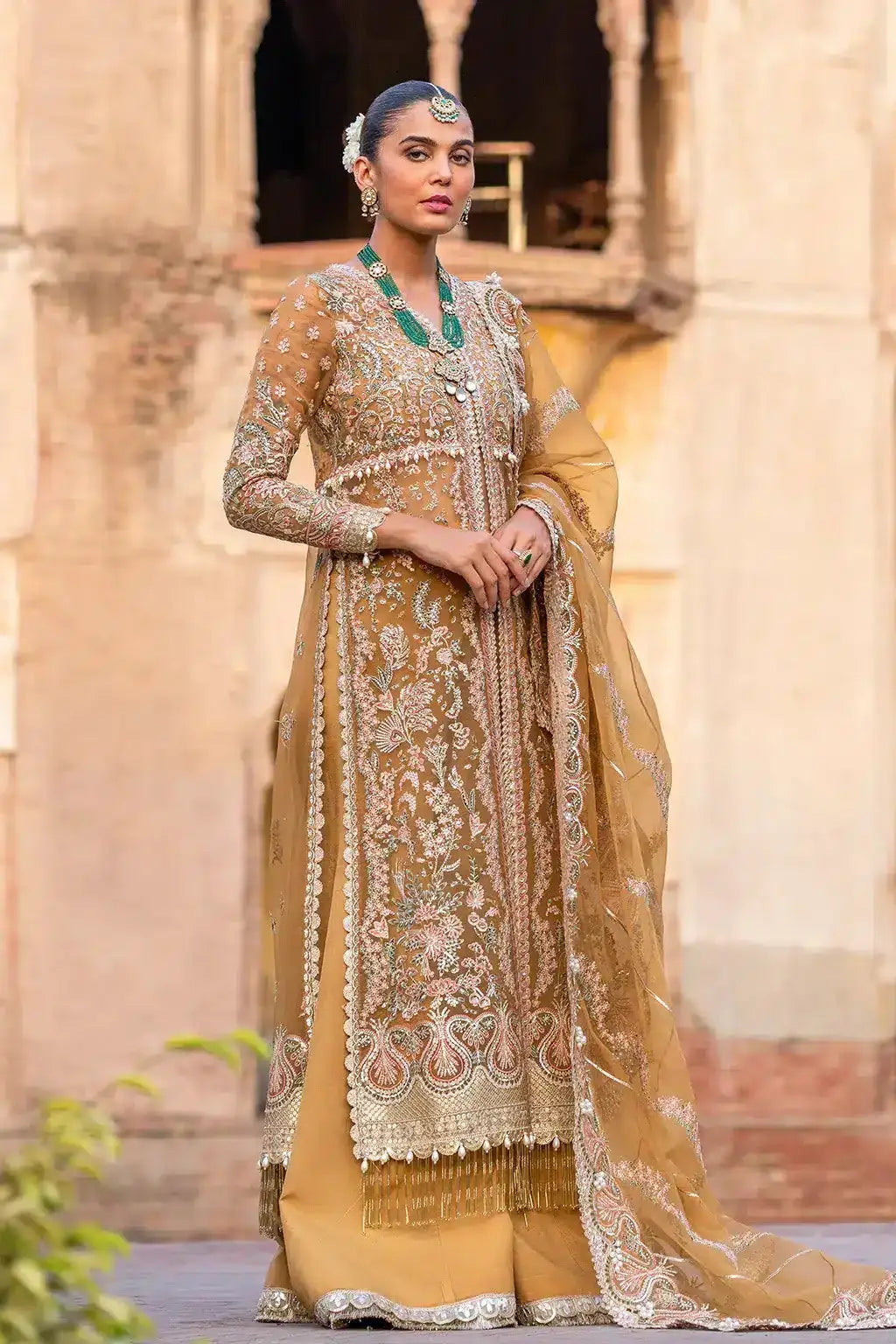 Afrozeh | Dastangoi Wedding Formals | Shafaq - Pakistani Designer Dress - by Afrozeh | Type: Bridal - 100% Original at Saira Sultan