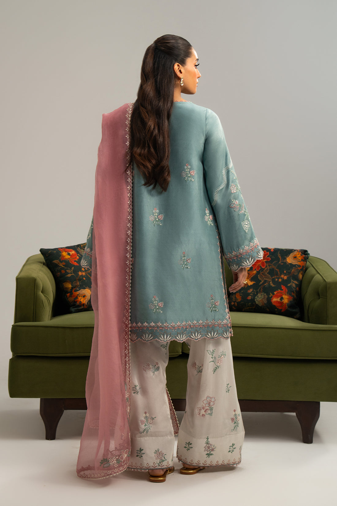 Nyra | Luxe Line Pret | Lustra by Nyra - Designer Dress - Type : Ladies Clothes - Available at Saira Sultan - 100% Original 