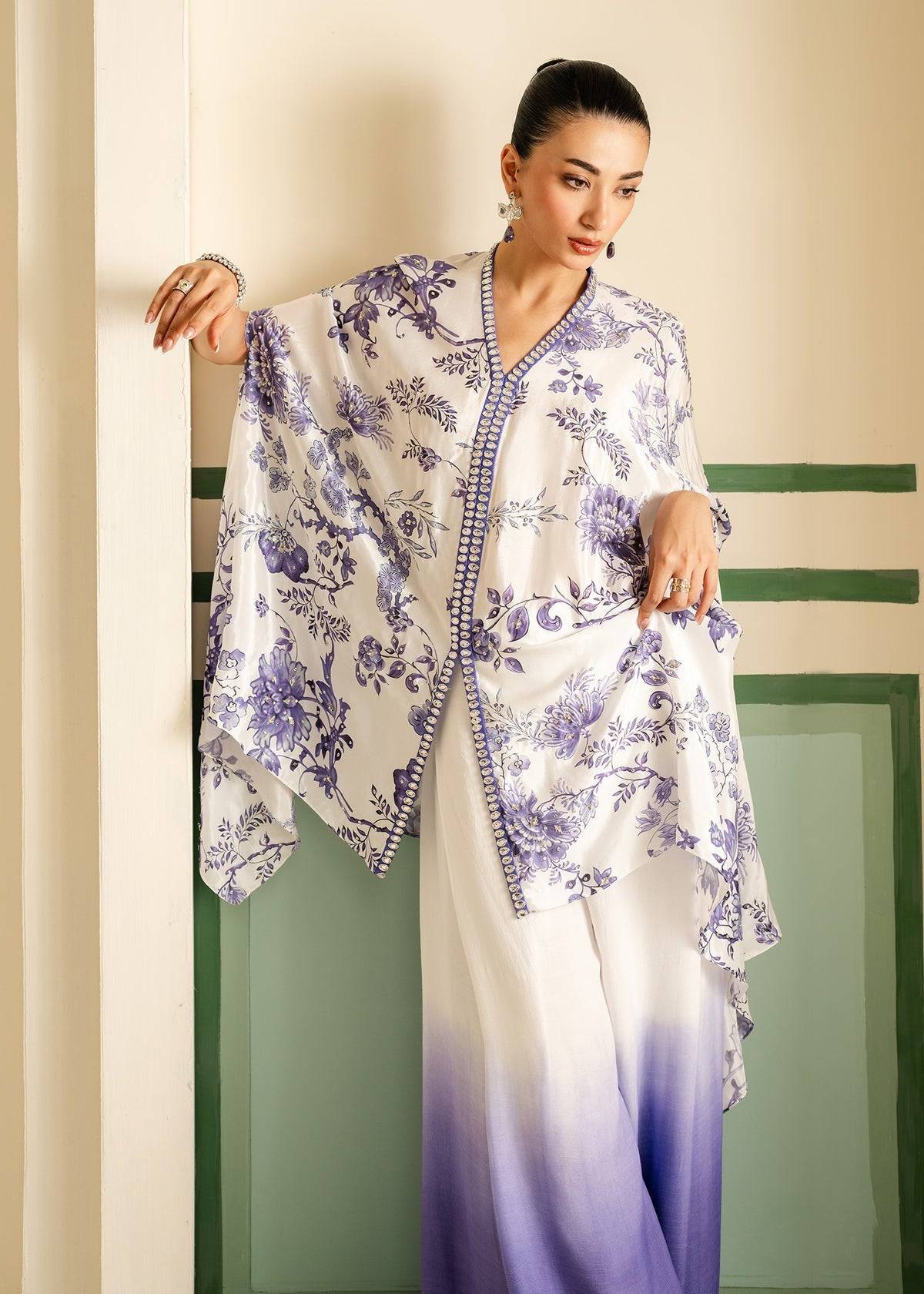 Mahgul | Nooreh Luxe | Indigo Breeze - Pakistani Designer Dress - by Mahgul | Type: Ladies Clothes - 100% Original at Saira Sultan