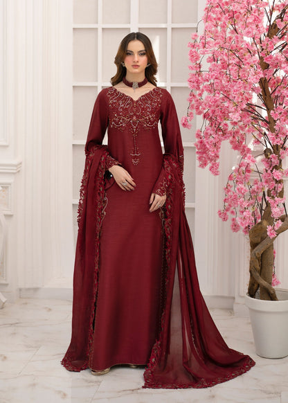 Jamnii | The Aura | Emre XS Maroon Korean Silk
