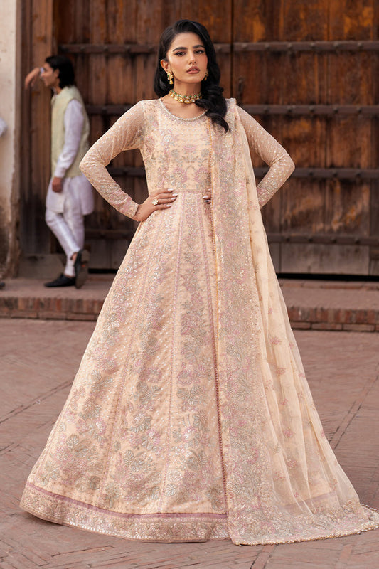 Zarif | Shehnai Luxury Wedding Edit | HEER XS Pale Peach Net