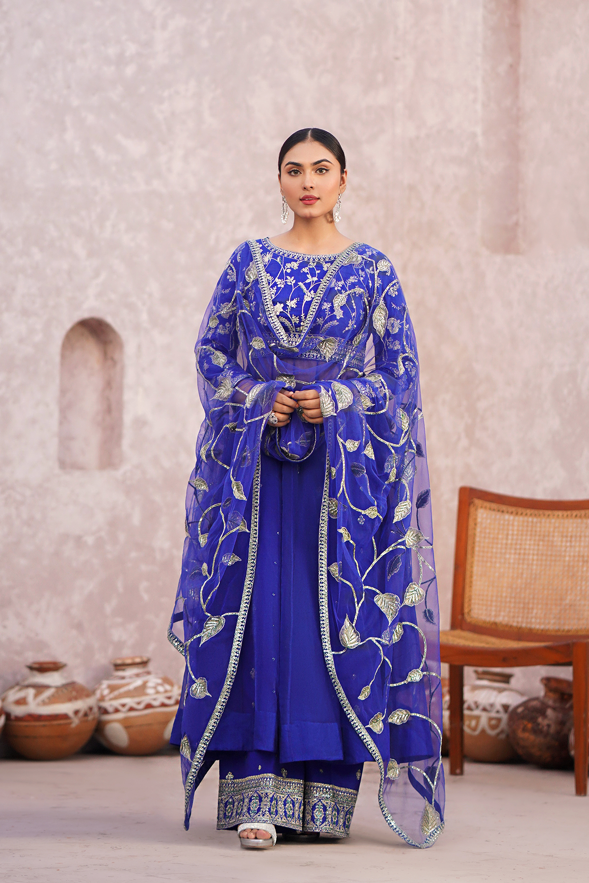 Erum Khan | Sakhiyan Formals | NARGIS - Pakistani Designer Dress - by Erum Khan | Type: Formal - 100% Original at Saira Sultan