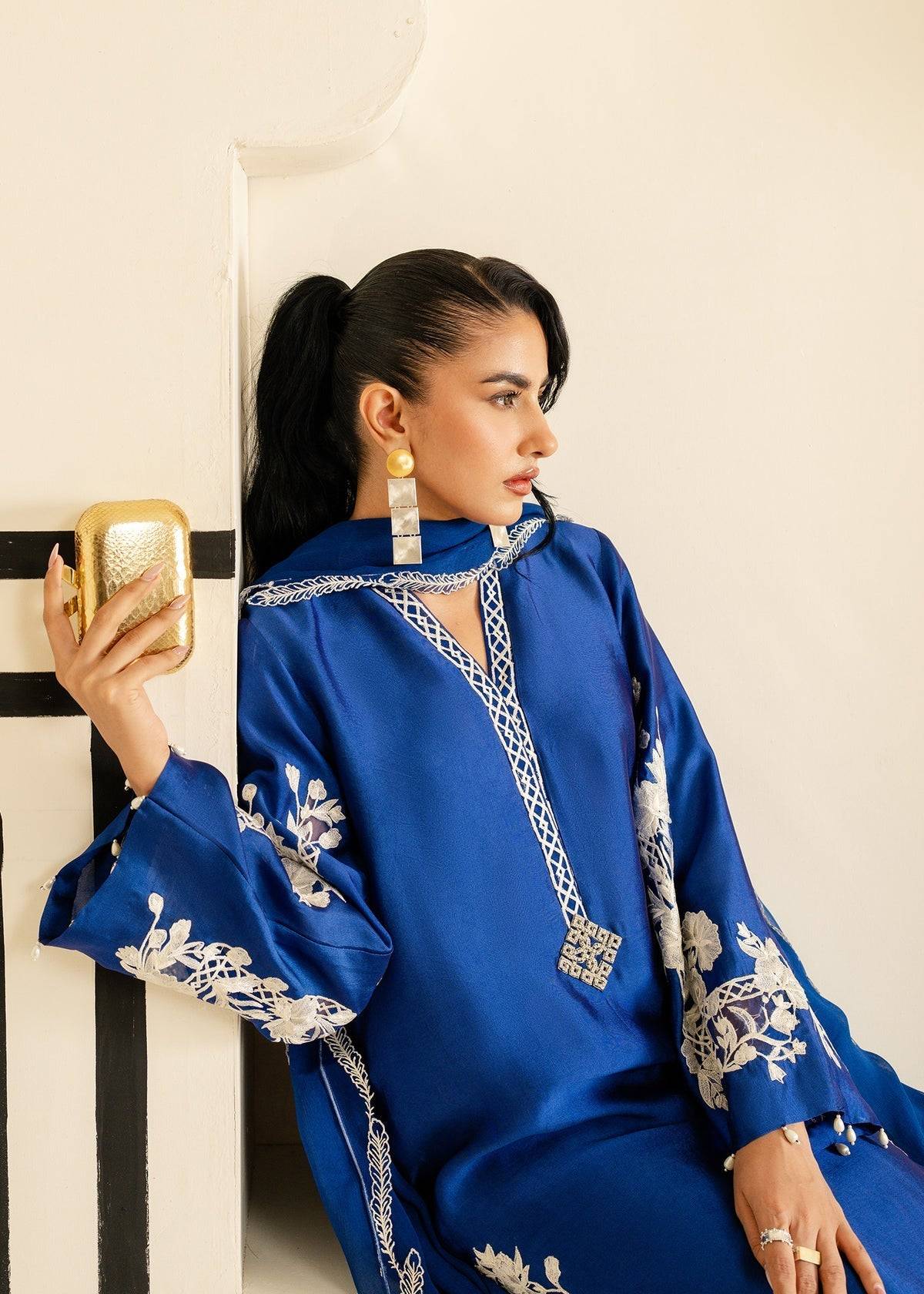 Mahgul | Nooreh Luxe | Sapphire Vine - Pakistani Designer Dress - by Mahgul | Type: Ladies Clothes - 100% Original at Saira Sultan