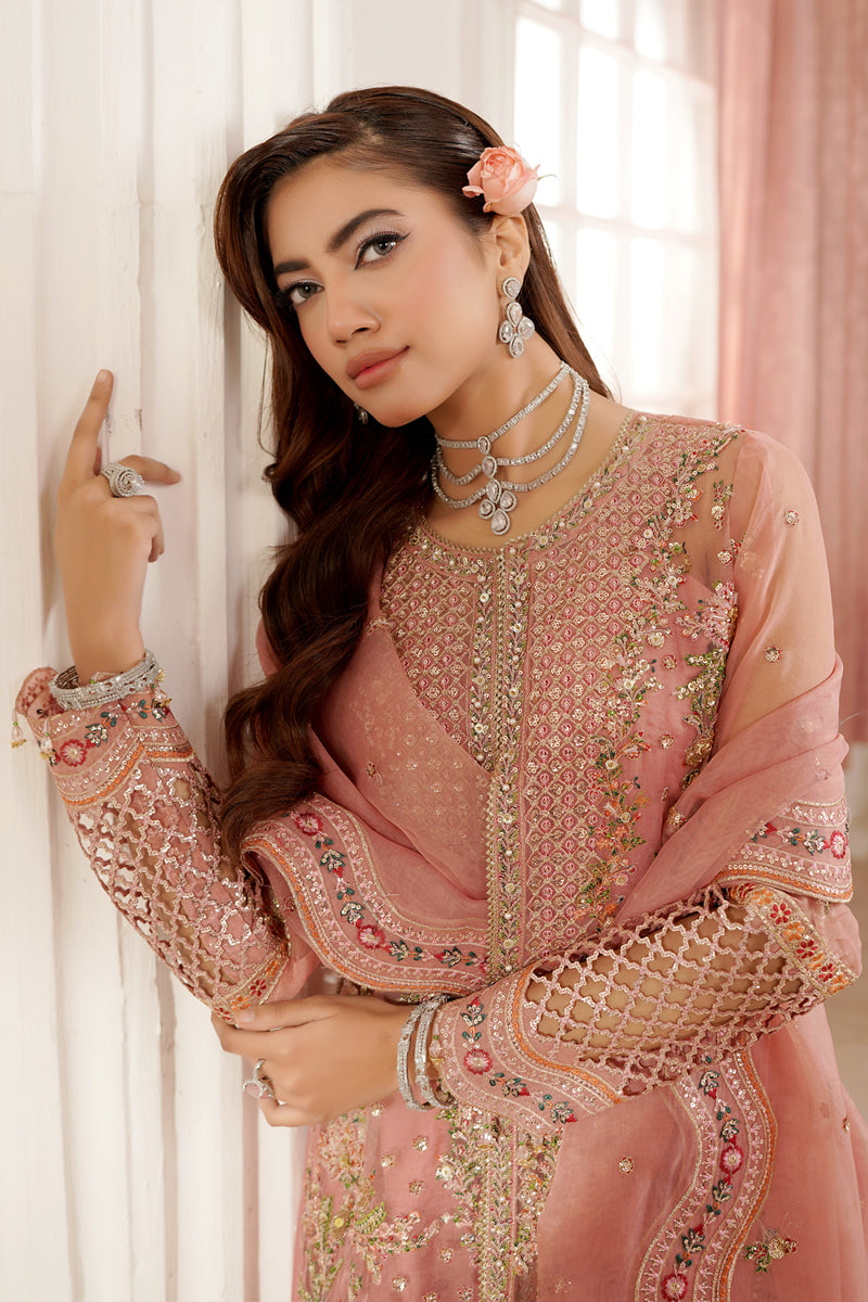 Maryams | Tabeer Luxury Collection | Sibel L Soft Pink Organza