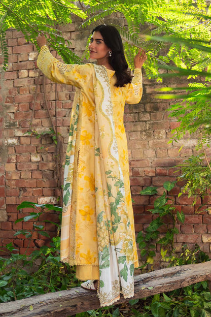 Neeshay | Summer Lines Printkari 25 | BUTTERCUP S Yellow Lawn