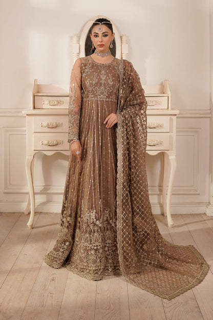 Maryams | Tabeer Luxury Collection | Miray XS Coffee Frock