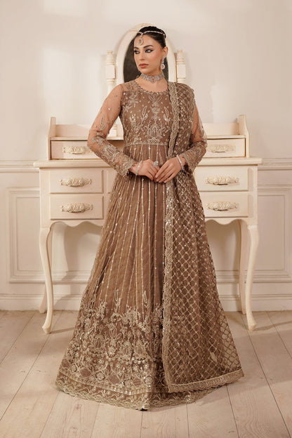 Maryams | Tabeer Luxury Collection | Miray L Coffee Frock