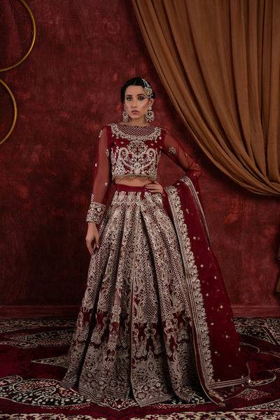House of Nawab | Luxury Formals | ROWAN-A - Pakistani Designer Dress - by House of Nawab | Type: Bridal - 100% Original at Saira Sultan