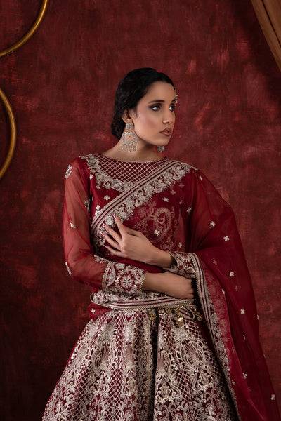 House of Nawab | Luxury Formals | ROWAN-A - Pakistani Designer Dress - by House of Nawab | Type: Bridal - 100% Original at Saira Sultan