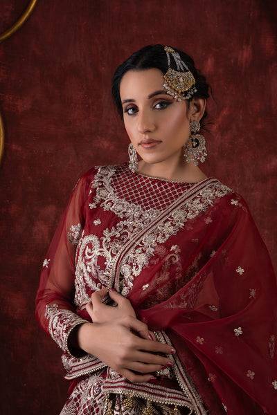 House of Nawab | Luxury Formals | ROWAN-A - Pakistani Designer Dress - by House of Nawab | Type: Bridal - 100% Original at Saira Sultan