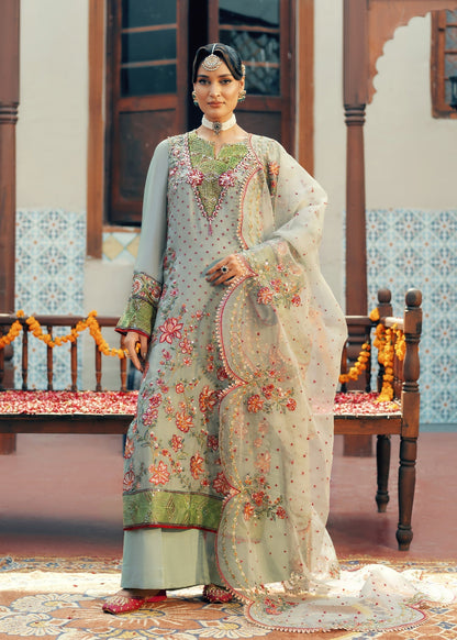 Jamnii | Noor e Nazakat | Mumtaz XS Sage Green Chiffon