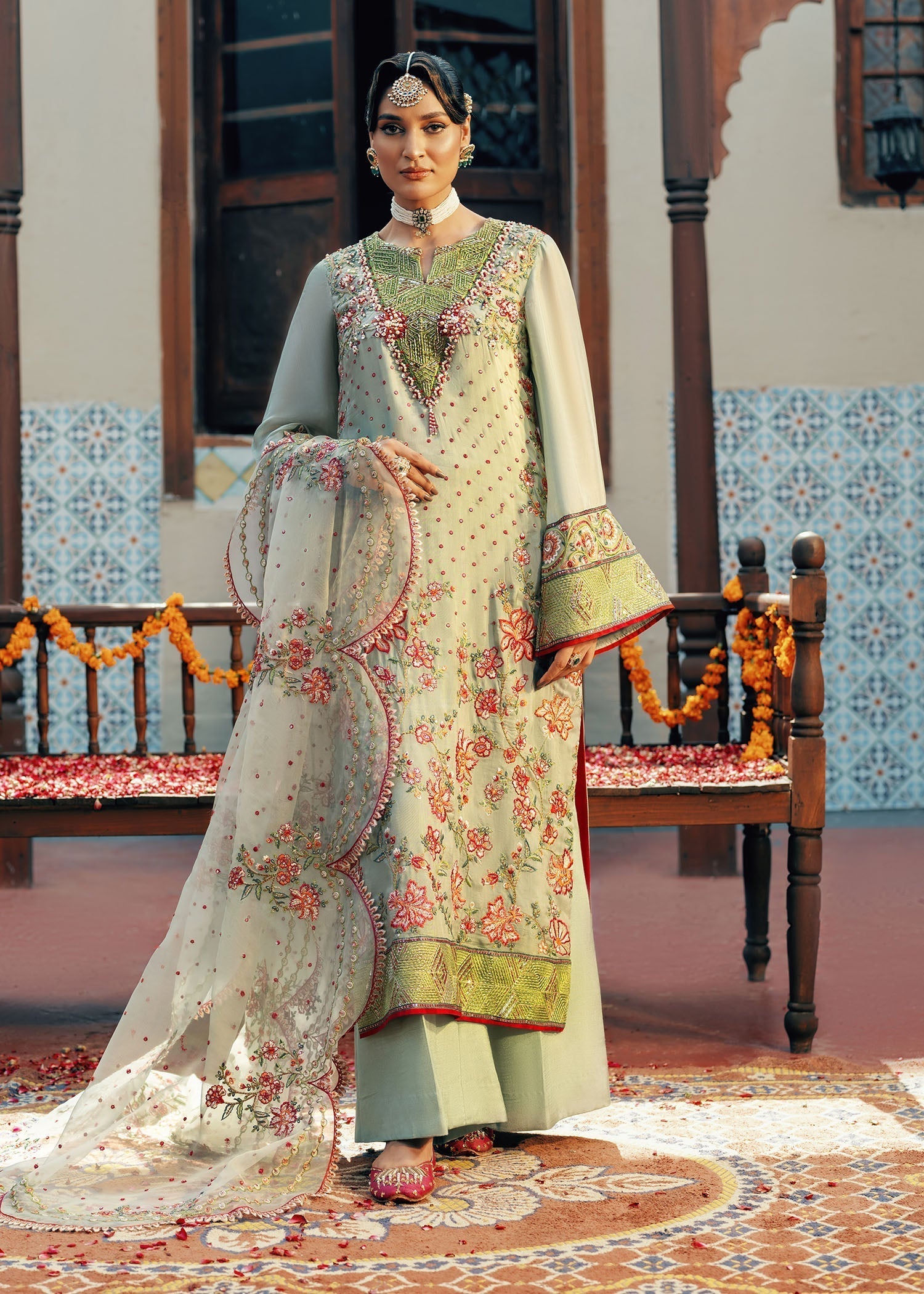 Jamnii | Noor e Nazakat | Mumtaz M Sage Chiffon