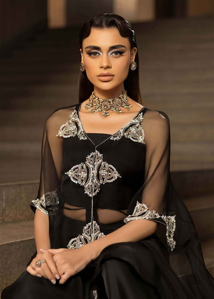 Mahum Asad | Dream a Little Dream of Me | Spark M Black Organza