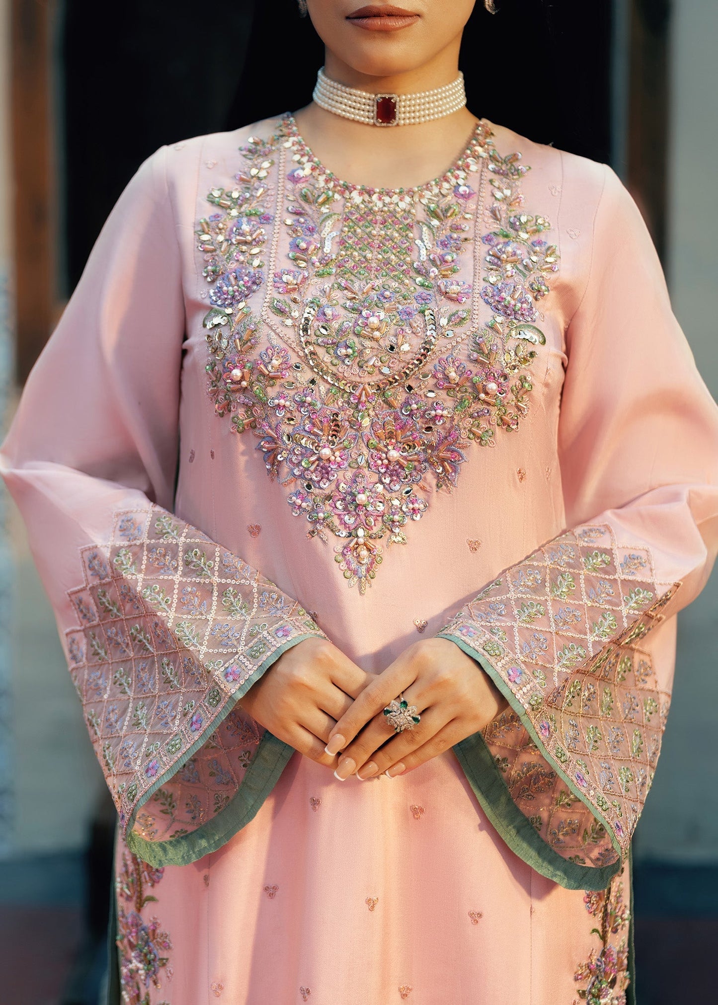Jamnii | Noor e Nazakat | Noor-e-Khusboo M Soft Lilac Russian silk