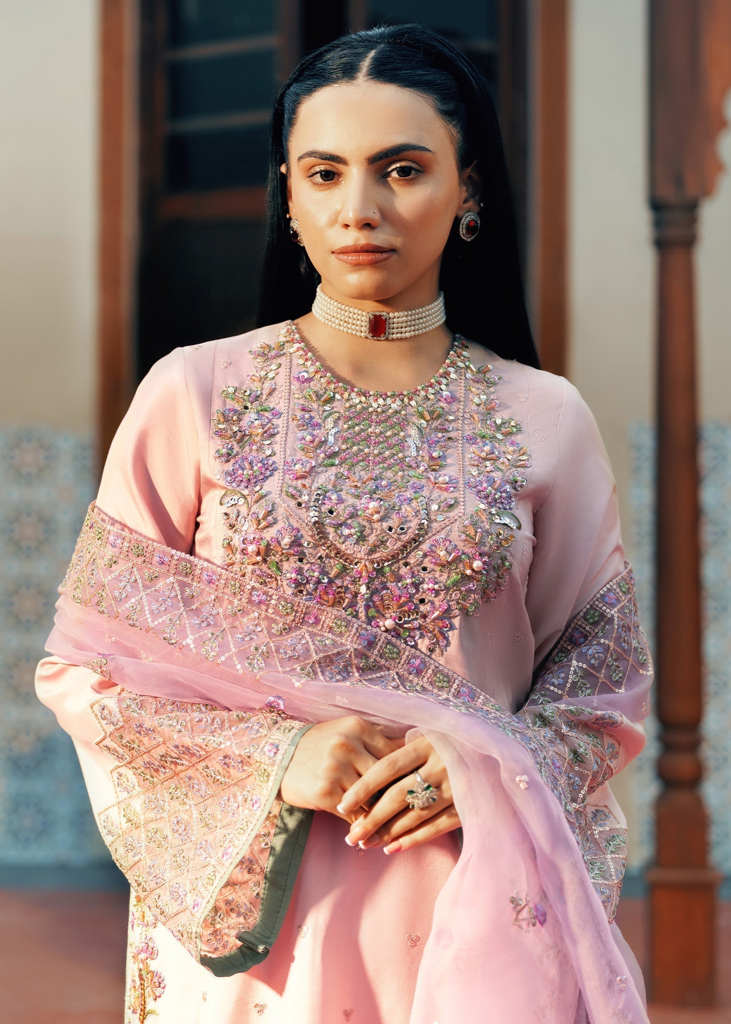Jamnii | Noor e Nazakat | Noor-e-Khusboo XL Soft Lilac Russian silk
