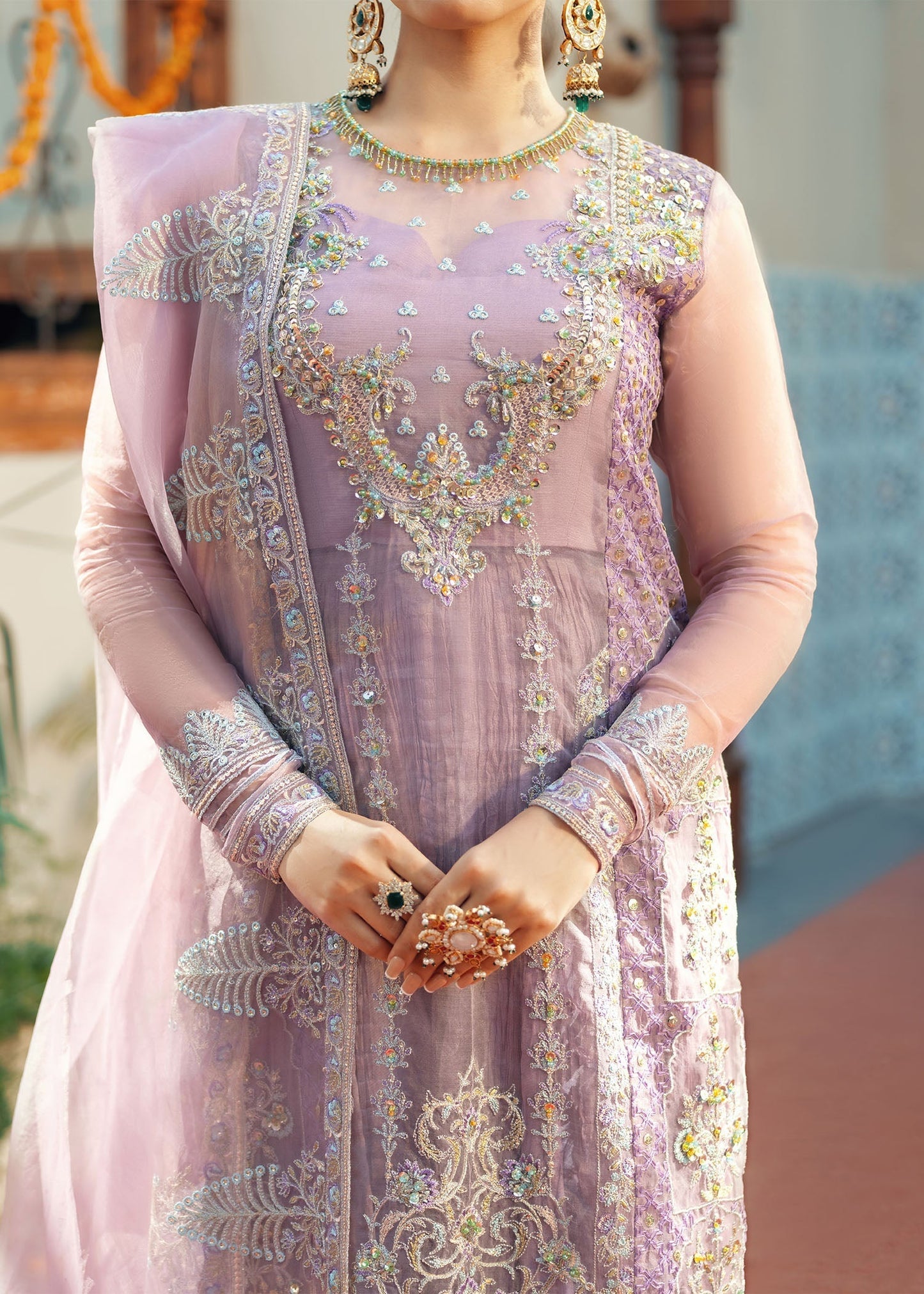Jamnii | Noor e Nazakat | Arzoo S Lilac Organza