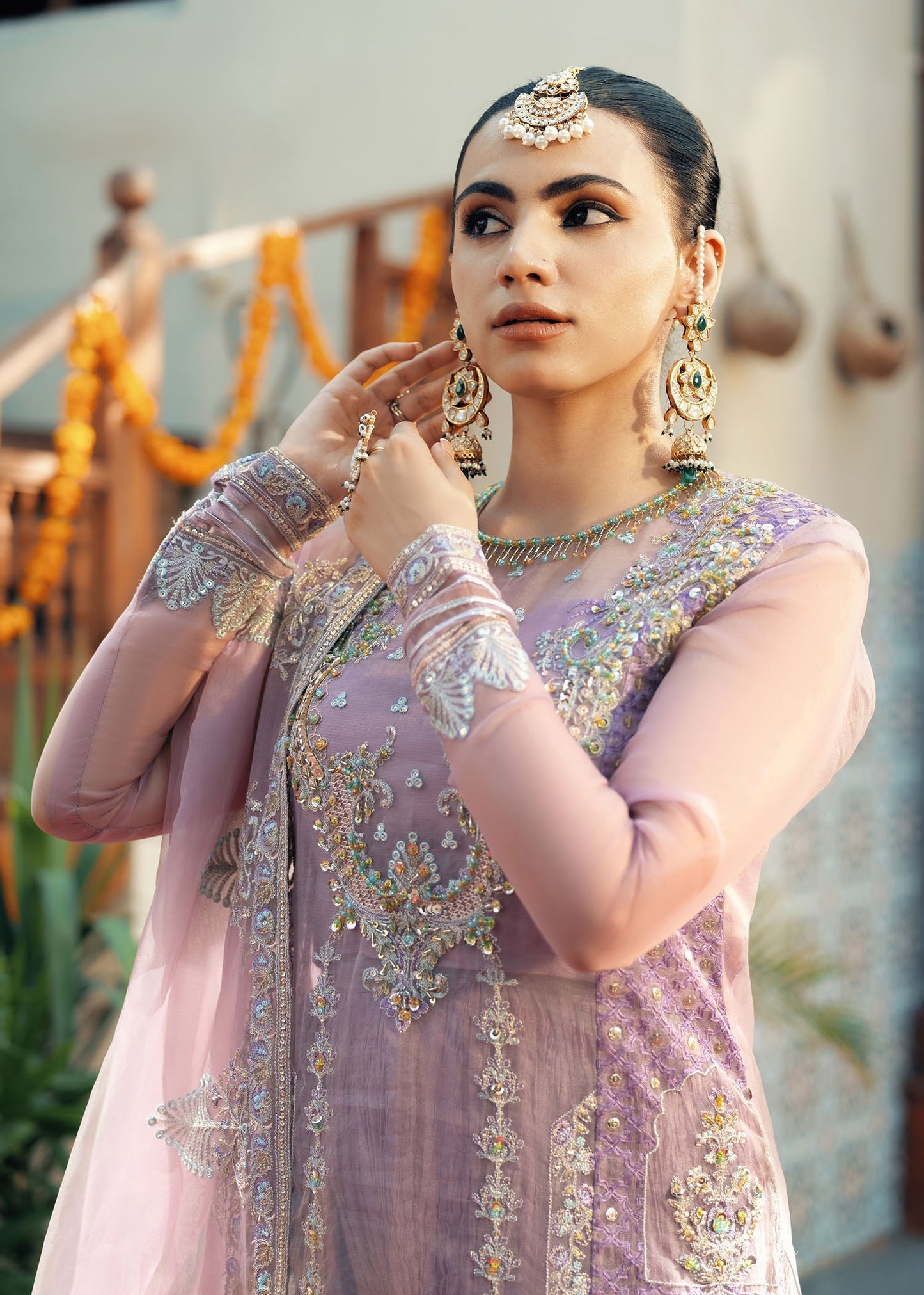 Jamnii | Noor e Nazakat | Arzoo L Lilac Organza